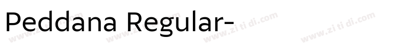 Peddana Regular字体转换